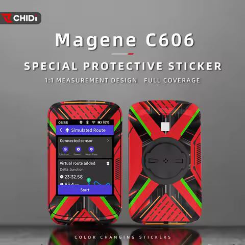 For Magene C606 Bike GPS touch screen decorative sticker Waterproof and scratch-resistant personalit