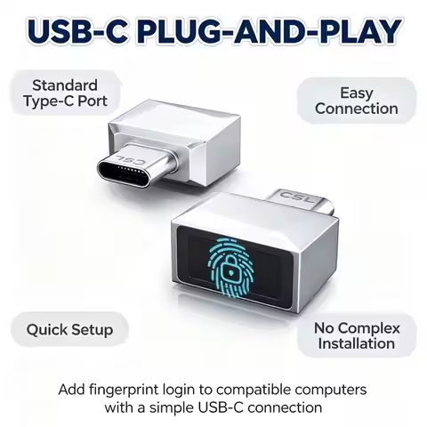 Voltvibe-USB Fingerprint Reader Module For Windows 10 11 Hello Login Key