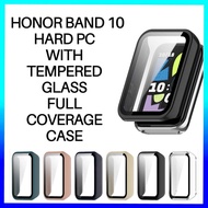 Honor Band 10 Hard PC With Tempered Glass Full Coverage Glass Case Honor Band10 Cover