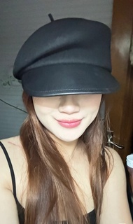 CA4LA Autumn Winter Woolen Beret Hat Womens Fashionable Newsboy Cap Casual Style Short Brim Sunscree