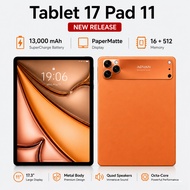 2026 New 10.8" Android Education & Learning Tablet, 16GB/512GB, 5G Dual SIM & Wi-Fi, 8 Free Premium 