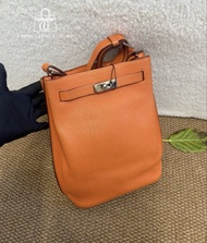 🌈Hermes🧡So Kelly 22🧡愛馬仕橙色銀扣🧡98新🌟togo皮🌟sokelly22🌟sokelly🌟愛馬仕🌟