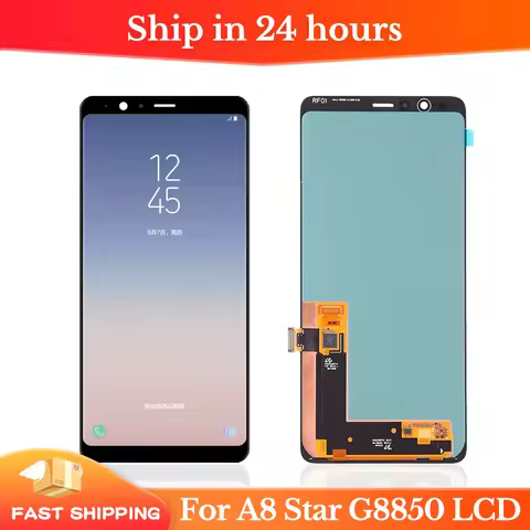 6.3'' For AMOLED For Samsung A8 Star LCD For SAMSUNG G8850 LCD Display LCD Screen Touch Digitizer As