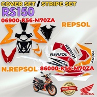 100% ORIGINAL HONDA RS RS150 V1 RS150R RS 150 COVERSET COVER SET / STRIPE SET REPSOL 06900-K56-M70ZA