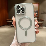 Titanium-plated Magnetic IPhone 14 Mobile Phone Case Is Used for The Anti-drop Lens Film Back Cover of IPhone11 12 13 14 15 Pro MAX.