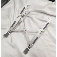 Foldable Laptop and desktop cooling stand made of sturdy Aluminum Alloy, 18 inches, height adjustabl