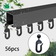 [Kesoto] 56 Pieces Hooks for Gazebo Curtains for Drapes Hotel Professional Accessories