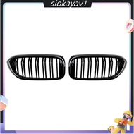 Daul Vertical Grille Front Hood Kidney Grill for     5 Series G30 G31 2017- 2020 Car Accessories