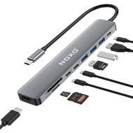 Noxo USB Hub Type C 8 in 1 USB C 4K HDMI SD/TF Card Reader Type C Converter Type C To HDMI