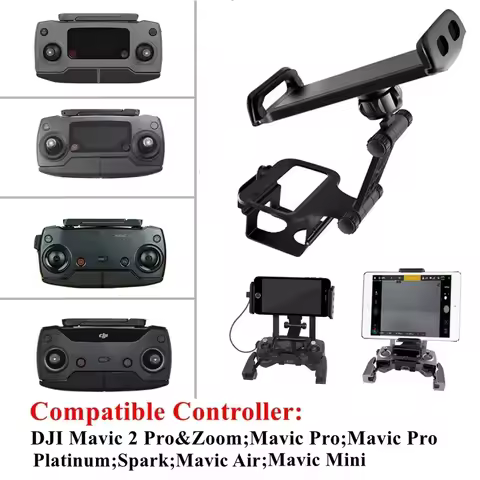 DJI Mavic Mini/1/Pro/2/Air/Spark Remote Control Phone Tablet Monitor Extension Holder Bracket Mount 