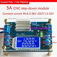 (ราคาต่ำสุด + จัดส่งฟรี) DC DC บัคคอนเวอร์เตอร์ CC CV โมดูลพลังงาน1.2-32V 5A แหล่งจ่ายไฟที่ปรับได้โว