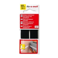 Fix-O-Moll - FOM 3563406 Burdock Touch Tape Adhesive Fastening Velcro Tape (Black) 60cm x 20mm