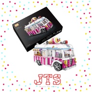 JTS LOZ Ice Cream Van 1112 Car Model Mini Blocks Toys Gift Loz Mini Icecream Car Bricks Blocks Toy B