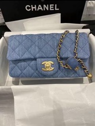 Chanel CF mini 牛仔金球
