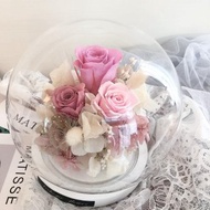 圓球款永生玻璃罩鐘花
