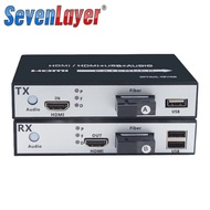 HDMI to fiber optic converter 1080P HDMI Fiber Optic Video Extender KVM(HDMI+USB)