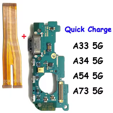 For Samsung A33 5G A34 5G A54 5G A73 USB Charging Port Mic Microphone Connector Main Motherboard LCD