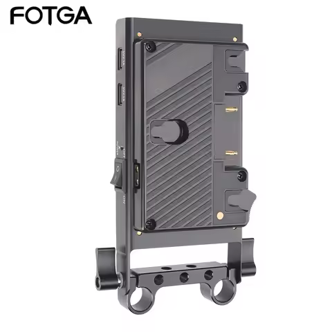 Fotga Anton Bauer Gold Mount Power Supply for 15mm DSLR Rig For Sony A7M4/A73 For Nikon Z5/Z6/Z7 For