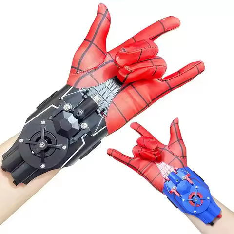 Fully Automatic Peripheral Spiderman Web Shooters Spider Silk Launcher Rope Device Cosplay Toys Prop