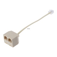 MG RJ11 to Double RJ11 Socket Female Port Splitter RJ11 Plug to 2 Jack Adapter