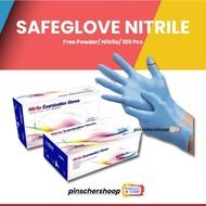 Best Selling!! NITRILE BLUPLE Gloves NITRILE Without Powder BOX 100pcs XS/S/M/L SBY1
