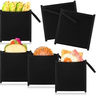 4 Set Reusable Sandwich Bags Insulated Lunch Bags Small Thermal Snacks Pouch Washable Reusable for P