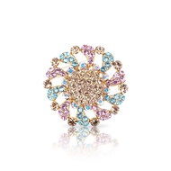 B271 - Swirl Flower Brooch bunga kerongsang - Size ( w x h ) : 35 mm x 34 mm - { 10g }