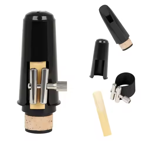 Clarinet Mouthpiece Set With Mouthpiece Clip Cap Reed For Professional Clarinet Instrument Woodwind 