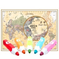 Rainbow SayPen (32G) + Talking Korean-English World Map (Say Map) / World Travel Map