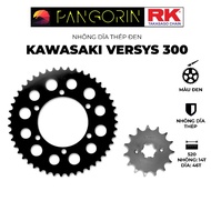 RK Takasago Kawasaki Versys 300 large displacement chain sprocket, material: Black plated steel, Spr