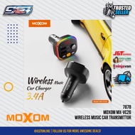 MOXOM MX-VC26 WIRELESS MUSIC CAR CHARGER BLUETOOTH TRANSMITTER 2 USB 3.4A