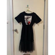 Chic Gothic Black Net Dress