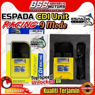Espada ECU CDI Unit Racing 9 Mode Timing Kuda Letup Plug & Play EX5 Wave125 Kriss 1 Kriss 100 LC135 