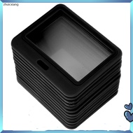 Name Card Case Protector Horizontal Plastic Badge Holders 10.00X8.00X0.50CM Black