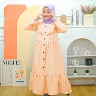 Gamis Anak Perempuan Bahan Crinkle Airflow Premium Gamis Anak Model Terbaru 2023