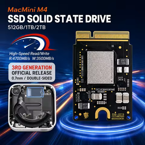 NEW M4 Mac Mini SSD 2TB/1TB Internal Solid State Hard Disk M4 SSD Drive For MAC MINI M4 SSD Capacity