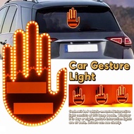 Car Finger Gesture Light With Remote Control Middle Finger Led Light For Auto Rear Window Hand Gestu