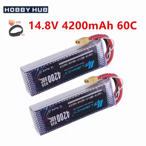 4S 14.8V 4200mAh 60C Lipo Battery with XT90 XT60 T EC5 Connector Softcase Lipo Battery for RC Car Tr