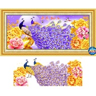 Tranh Đính Đá CÔNG PHÚ QUÝ BÌNH AN (ĐÁ ACB CAO CẤP). Kích Thước: 1m15 x 52cm