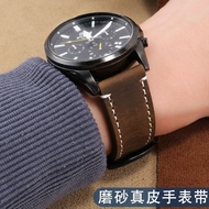 Frosted leather watch strap replaces Timex Hamilton Tudor West Rail City Tissot speed Chi Zenith strap