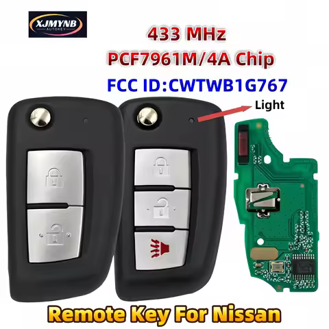 XJMYNB CWTWB1G767 Flip Remote Key For Nissan Qashqai J11 Pulsar C13 Juke F15 X-Trail T32 Micra 2/3 B