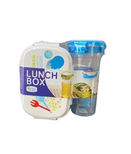 Kotak Makan Set Lunch Box Botol Minum Aesthetic