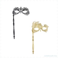 [SzlztmyeeMY] Women Masquerade Mask Elegant Costume Accessory with Holding Stick Party Mask