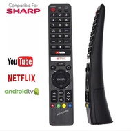 For SHARP GB345WJSA without voice LED/Android TV /Smart TV Remote Control  Compatible With GB326WJSA