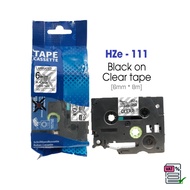 HZe 6mm*8M Label for Brother, Aimo label printers (PT-E110, PT-E300VP, E1000Pro...)