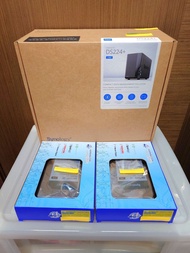 Synology NAS DS224+ and [2pcs x 4T HDD] Synology HAT3300-4T