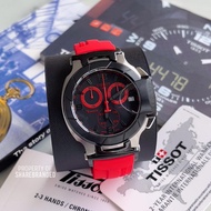 Tissot Original T-Race Chronograph Mens Red Black Rubber Red T048.417.27.057.02