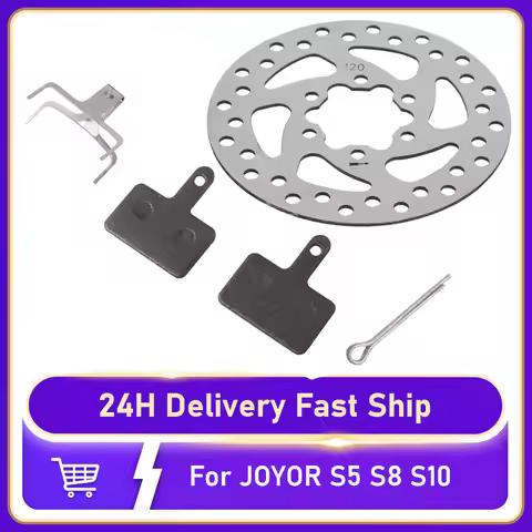 LCQPTW 120mm 6-hole Brake Disc for JOYOR S5 S8 S10 S Series Electric Scooter Disc Brake Pad Replacem