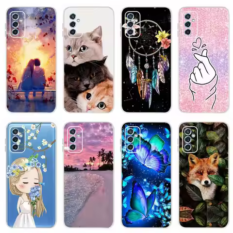 For Samsung M52 5G Case A52 A52s Soft Silicone Cute Painted Cover For Samsung Galaxy M52 A52 A 52 s 