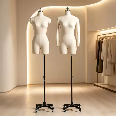 Professional Female Mannequin Display Stand Body Form PU Foam Tailor Dress Design Model for Clothing